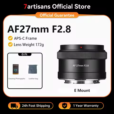 7artisans AF 27mm F2.8 APS-C Auto Focus STM Prime Lens For Sony E-Mount Mirrorless Cameras ZVE10 A63