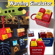 3Pcs EGPWS Airbus Warning Simulator Keychain Boeing 737 Alarm Sound Simulator Pendant Press Alarm So