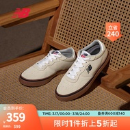 NEW BALANCE NB官方男鞋女鞋232系列简约经典舒适百搭时尚板鞋 本白色 AM232WGH 37(脚长22.5cm)