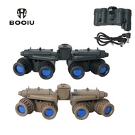 BOOIU GPNVG18 Four-eye Night Vision Goggles Model with Battery Case and Power Cord NVG Model Shootin