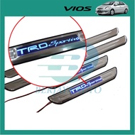 Toyota Vios 2nd Gen NCP93  (2007–2012)    TRD Sportivo LED Door Step / Scuff Plate Berjaya Auto Akse