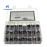 840Pcs/Set 24Values TO-92 Transistor BC547 BC327 BC337 2N2222 3904 PNP/NPN Transistors Set Electroni