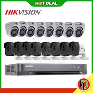 Hotdeal Hikvision 16 Channel 5 Mega Pixels ( 5MP ) Turbo DVR With Dome and Bullet Camera + 4TB Stora