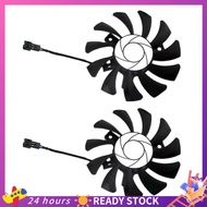 【HOT SALE】 HA8010H12F-Z 75MM 2Pin GTX1050Ti GPU Cooler DUAL Fan for   GTX 1050Ti GTX-1050-Ti-4GT-OC(