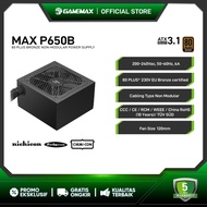 Gamemax Max P650B PSU 650W 80 Plus Bronze ATX 3.1 650W Bronze Power Supply/