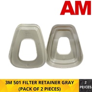 3M™ 501 FILTER RETAINER GRAY (PACK OF 2 PIECES)