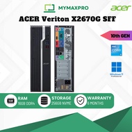 PC i5/i7 Acer Veriton X2670G SFF Intel Core i5 (10th Gen) / 16GB RAM / 256GB NVME / Win 11 Pro (Refu