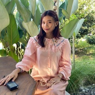 KATUN Camellia Blouse by itsmybeige cotton blouse/ embroidered blouse/ coquette blouse/