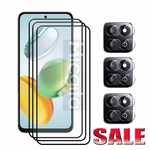 6in1 For Honor X7C Screen Protector Anti-Scratch 9H Tempered Glass For Honor X7c Soft Fiber Lens fil