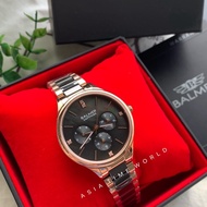 Balmer 8157M RG-4 Black Mother of pearl dial Sapphire glass Rosegold  Stainless Steel Women Watch