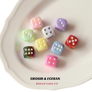GID Dice/Dadu Keychain Beads