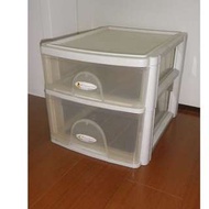二層抽屜 桌上型收納盒 / 玲瓏盒 / PP塑膠櫃/ 整理櫃 A4