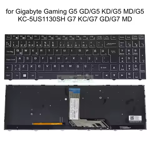 %new UK Turkish Spanish Backlit Keyboard Gigabyte Gaming G5 GD/ G5 KD/ G5 MD/ G5 KC-5US1130SH G7 KC