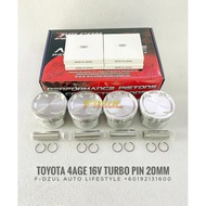 Wilson Engineering Forged Piston Toyota 4AGE 4AGZE 16V Turbo Pin 20MM 82MM