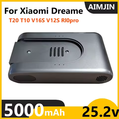5000mAh Vacuum Cleaner Battery 25.2V for Xiaomi Dreame R10pro T10 V12S V16S T20 Vacuum Cleaner Repla