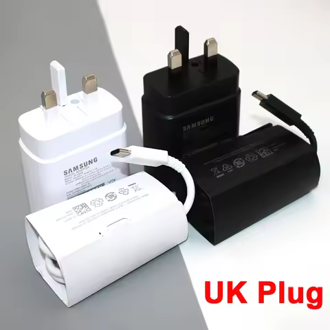 SAMSUNG 45W UK Super Fast Charger For Galaxy Z Fold 5 6 7 S25 S24 S23 Ultra Note 20 10 Plus A35 A55 