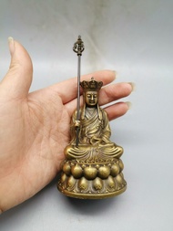 Tượng Phật Giáo Tây Tạng Cổ Bằng Đồng Jizo Ksitigarbha Bồ Tát Nhà Sư Nhà Đường