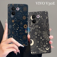[SHARK CASE] Softcase VIVO V30E 5G 2024 NEWEST Aesthetic Astronaut Motif - Vivo V30E Casing - Vivo V