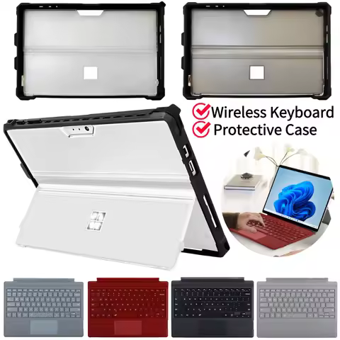 Rugged Protective Cover for Microsoft Surface Pro 6/Pro 5/Pro 4 Rugged Cover Case Compatible W/Type 