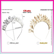 1PC-LEAF JEWELRY HAIRBAND/DIAMOND HAIRBAND/WEDDING HEADBAND/CROWN/SILVER GOLD TIARAS CROWN/CR483/CR4