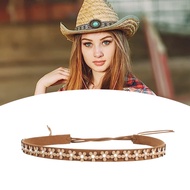 DOU Decorative Hat Belt Outdoor Hat Decorative Lanyard Rope for Adult Man Woman Teens Fedora Berets 