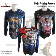 Baju Fishing Jersey Ikan Memancing Design LENGAN PANJANG | Size M-XL