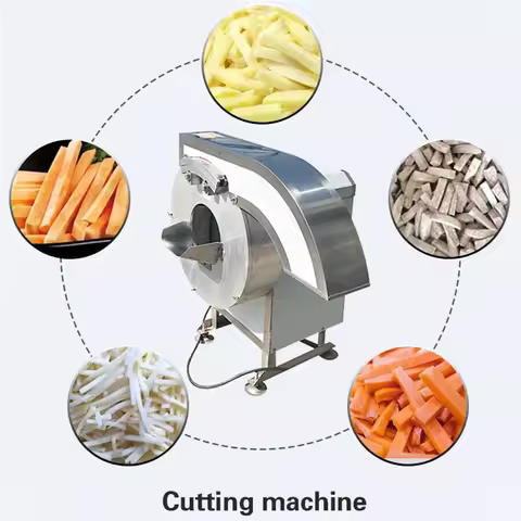 Commercial French Fries Potato Finger Chips Making Machine Fruit Vegetable Cutter Slicer Cassava Car