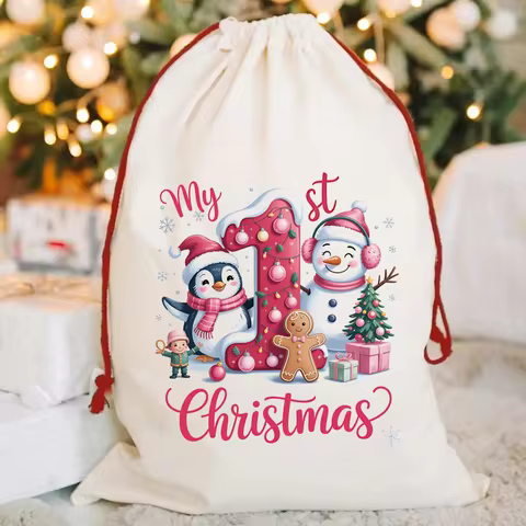 My First Christmas gift bag for baby girls Special Delivery Santa Bag From Grandparents christmas tr