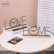 LUNA [Jake Home Clock] Modern Living Room Bedside Ins Minimalist Decoration Airbnb Interior Design
