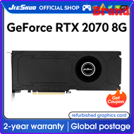 GRTRT JIESHUO NVIDIA RTX 2070 8GB การ์ดจอเกมเทอร์โบ GDDR6 GPU 352-Bit RTX2070วิดีโอสำนักงานเดสก์ท็อปพีซี8G KAS ETC RVN CFX ETJER