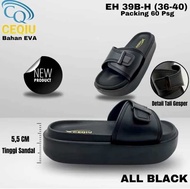 Sandal wedges wanita Sandal wanita terbaru empuk dan ringan EH39B-H