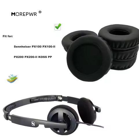 Morepwr New Upgrade Replacement Ear Pads for Sennheiser PX100 PX100-II PX200 PX200-II KOSS PP Headse