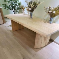 簡約 實木 大板桌 服裝店枱 中島流水 臺民宿 原木 長條桌 茶桌 中島臺 展示台 餐桌 休閒桌 洽談桌 接待桌