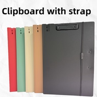 Long Clipboard with Strap Clipboard Folder with Cover 2 Fasteners File Folder Paper Organizer