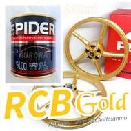 Cat Velg RCB Spider Super Gold Emas Kuning Mas Metalik Metallic Velek Felek Felg