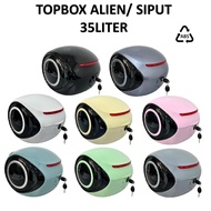 Top Box Alien Siput Motor Box Motor 35L Black Grey White Y15zr Y16zr Rsx Alien Series Bulat Inner