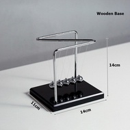 Z-Shaped Newton Cradle Balance Balls Wooden Base Newton Pendulum Balls Ornament Physics Science Craf