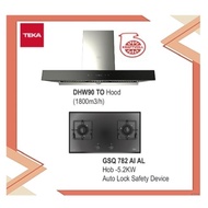 Teka Hood DHW 90 TO (1800m3/h) + Built In Hob GSQ782 2G AI AL TR (5.2KW)