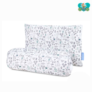 OAAObaby Elegant Cotton Nursery Pillow & Bolster Set Soft  Skin-Friendly for Boys & Girls
