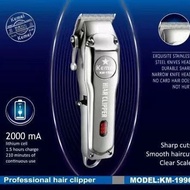 Alat Mesin Cukur Rambut Kemei KM-1996 All Metal LED Electric Hair Clipper Professional Original Kem