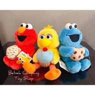 三款合售 環球影城 GUND Sesame Street 芝麻街 Elmo big bird 娃娃 玩偶