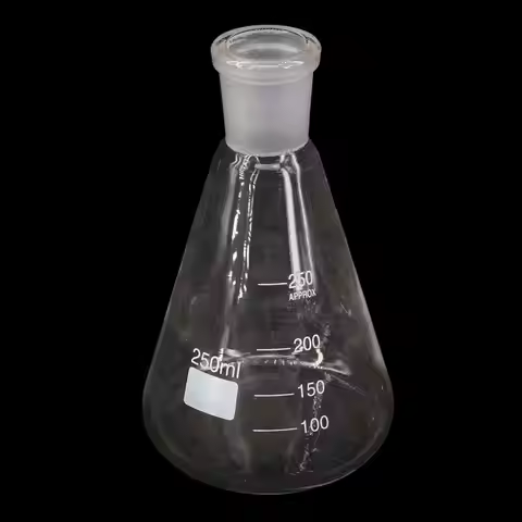 50/100/150/250ml #14 #19 #24 #29 Joint Borosilicate Glass Lab Conical Flask Erlenmeyer Graduated