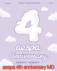 2024 aespa 4TH ANNIVERSARY MD