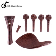 JYC Music VB-02 Indian Wenge Violin Accessories Seven-Piece Set (4/4)