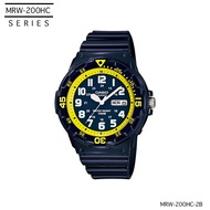 CASIO Standard Men นาฬิกาข้อมือ ผู้ชาย สายเรซิน รุ่น MRW-200 MRW-200HC MRW-200HC-2B MRW-200HC-4B MRW