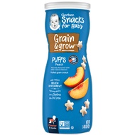 Gerber Puffs , Cereal Snack, 8+ Months, 42 g, 7 Flavours Nutritious snacks for infants and young chi