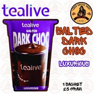 TEALIVE SALTED DARK CHOC LUXURIOUS INSTANT CHOCOLATEMIX DRINK / 1 SACHET X 25 GRAM