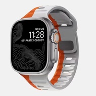 สายซิลิโคนสำหรับนาฬิกา Apple Ultra2 49มม. 45มม. 44มม. 40มม. 41มม. 38 42มม. สร้อยข้อมือสปอร์ตสำหรับ I Watch Series 9 8 7 6 SE 5 4 3 2 1