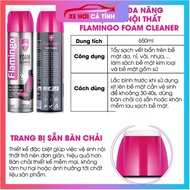 Bình Vệ Sinh Ô tô cho Ghế Da và Trần nỉ - Nội Thất Ô Tô Flamingo F002 650ml phân phối chính thức