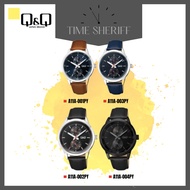 QQ JAPAN by CITIZEN QQ MEN A11A LEATHER ANALOG